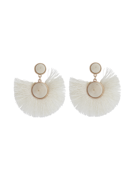 PCALAMA Earrings - Cloud Dancer