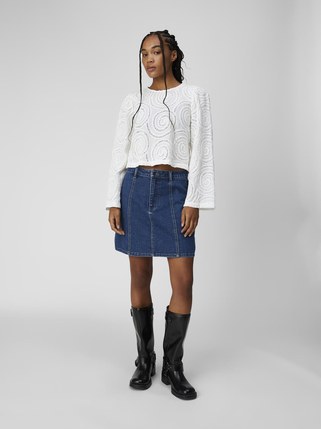 OBJMIYA T-Shirts & Tops - Cloud Dancer