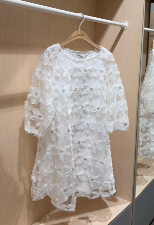VIFLORA Short Dress - Snow White