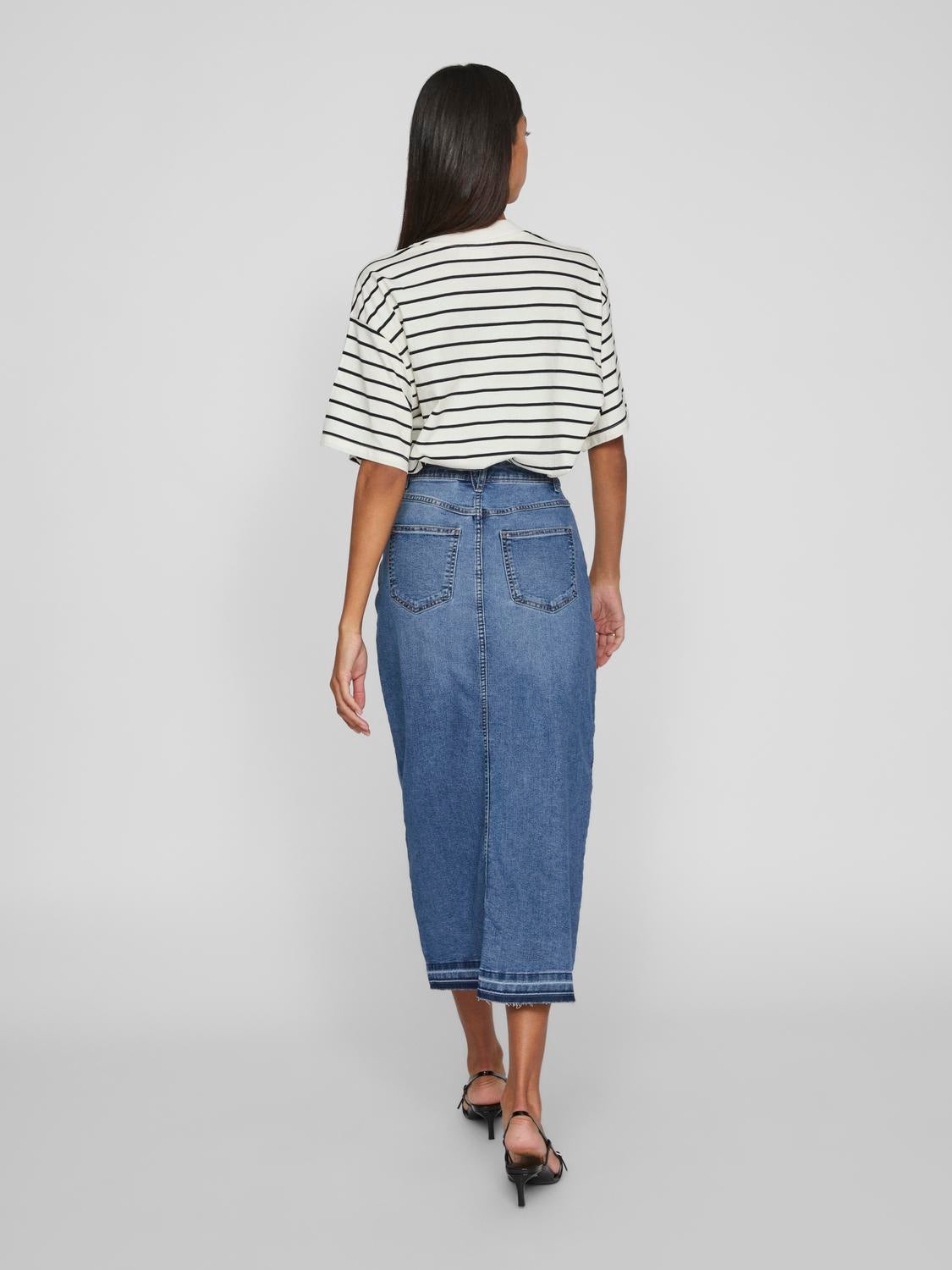 VIRAY Skirt - Medium Blue Denim