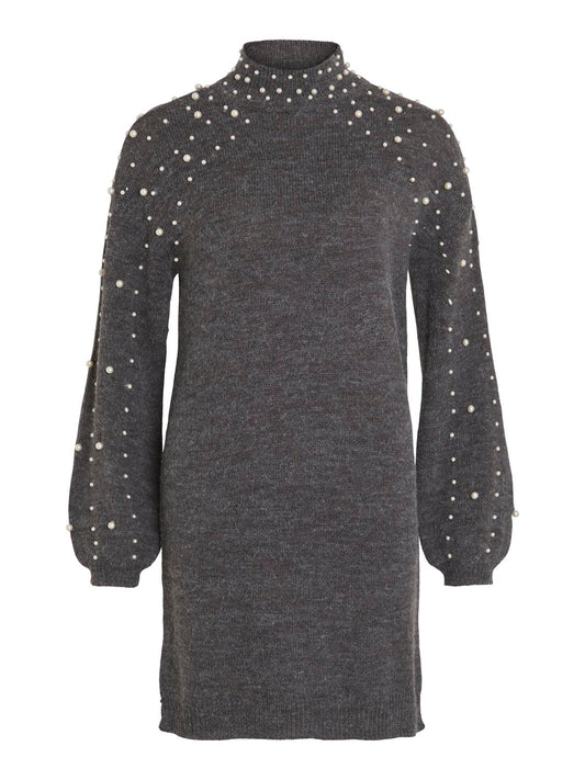 VIRASY Dress - Dark Grey Melange