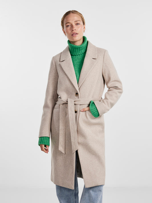 PCNASHA Coat - White Pepper