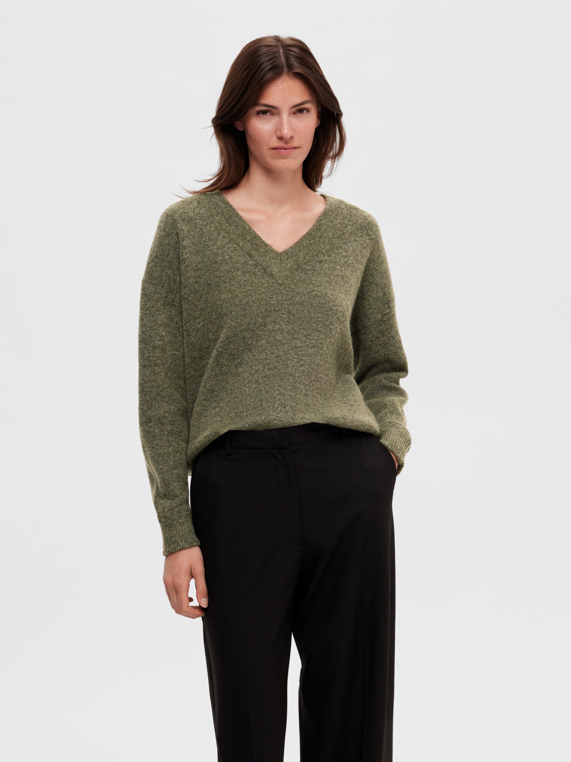 SLFMALINE Pullover - Dusky Green