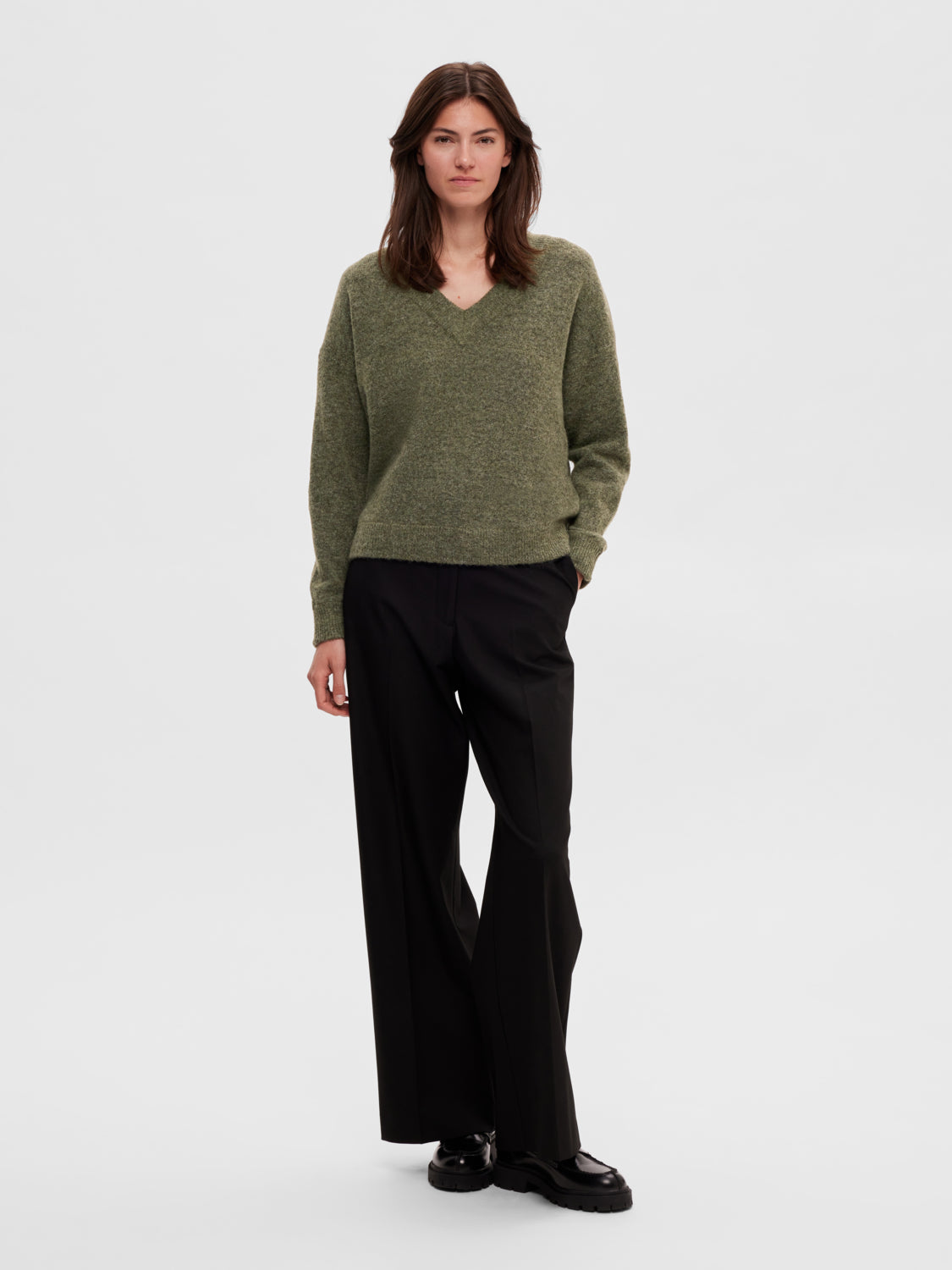 SLFMALINE Pullover - Dusky Green