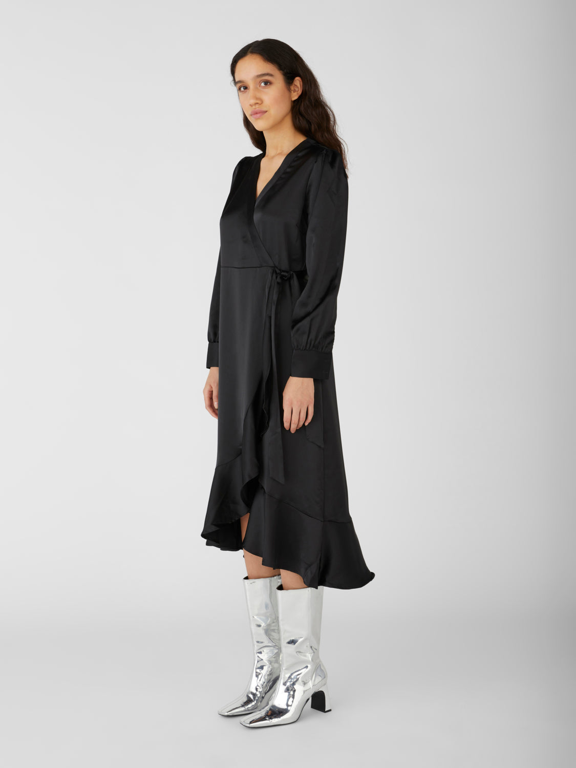 OBJSATEEN Dress - Black