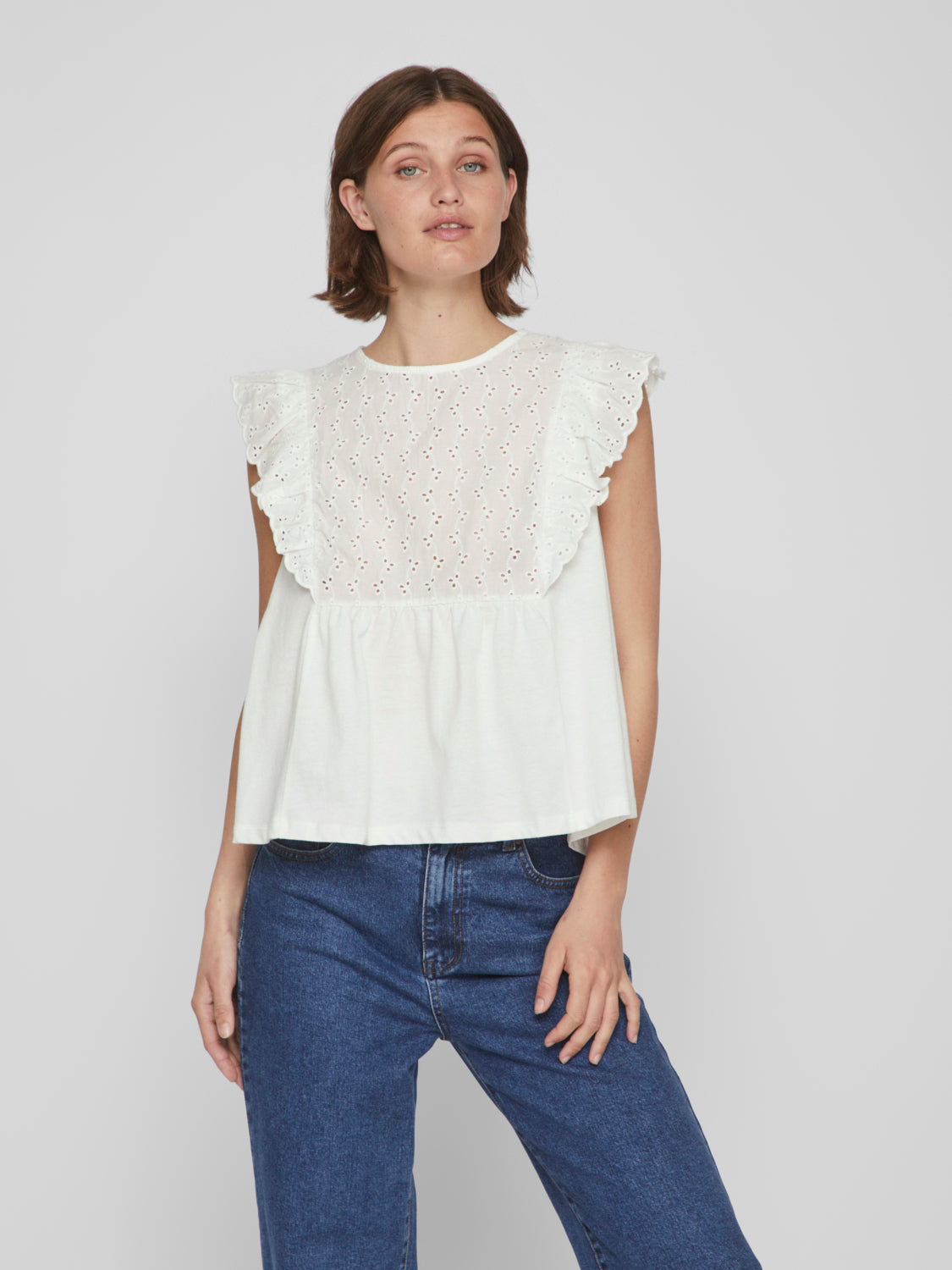 VIEBBIE T-Shirts & Tops - Cloud Dancer