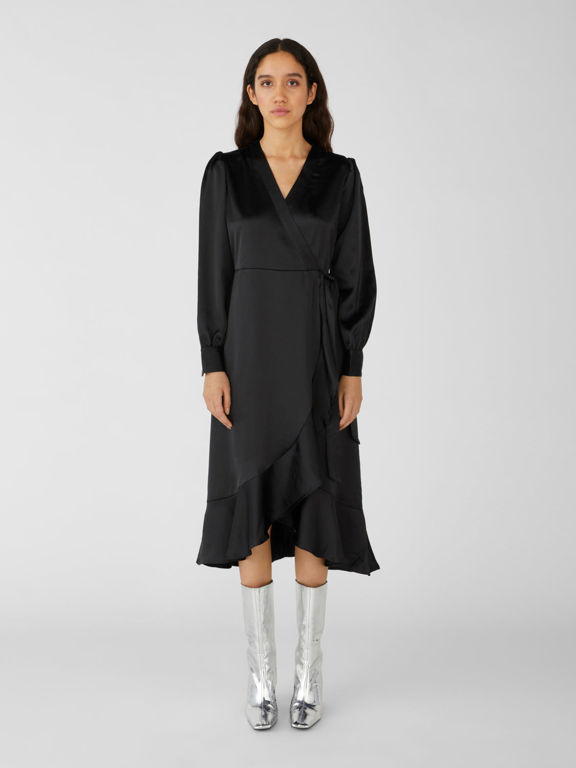 OBJSATEEN Dress - Black