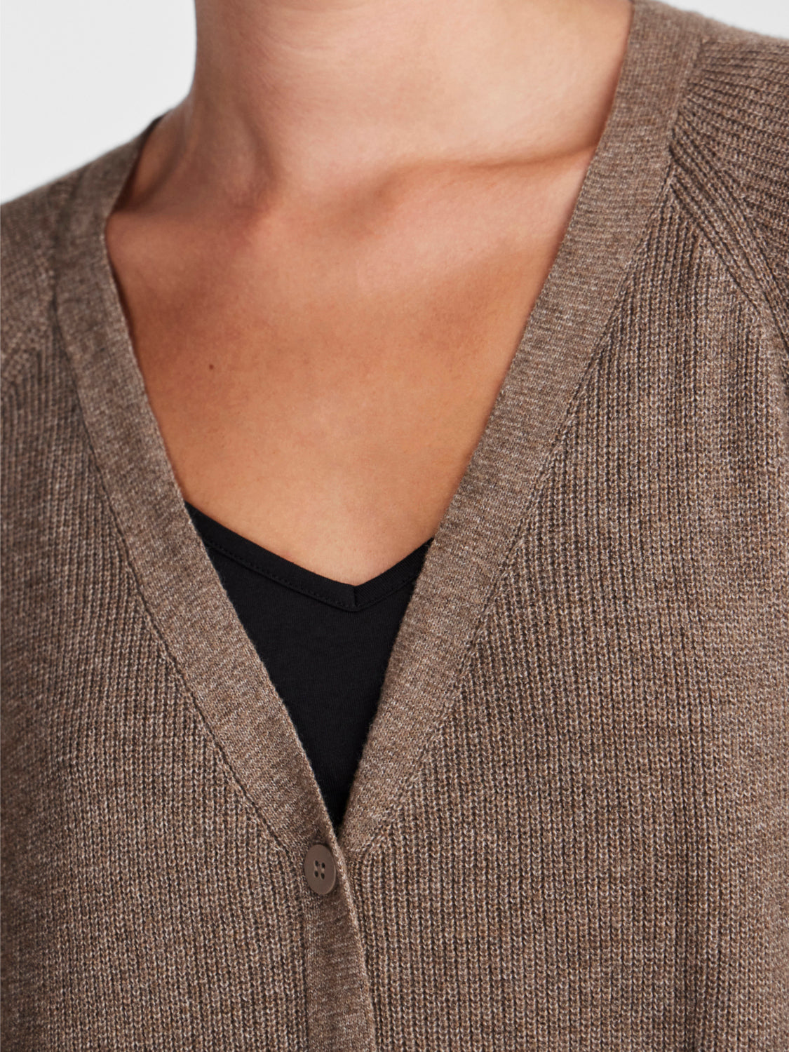 PCJANAE Cardigan - Fossil