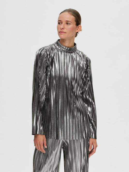 SLFNALINE T-Shirts & Tops - Silver