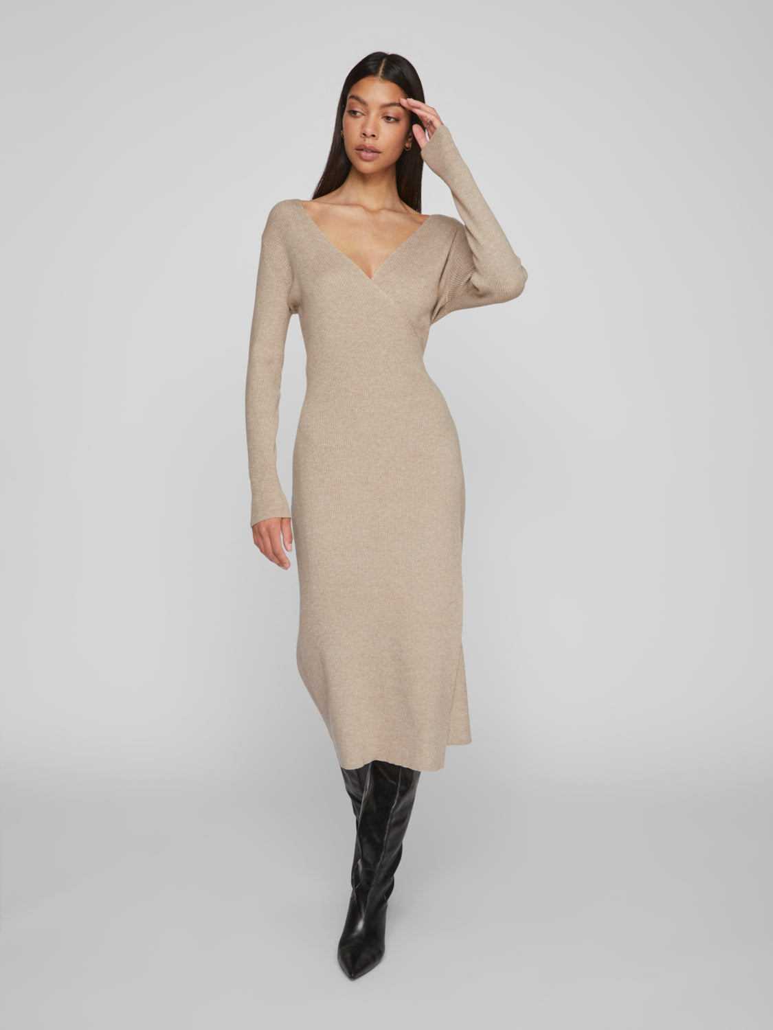 VICOMFY Dress - Natural Melange