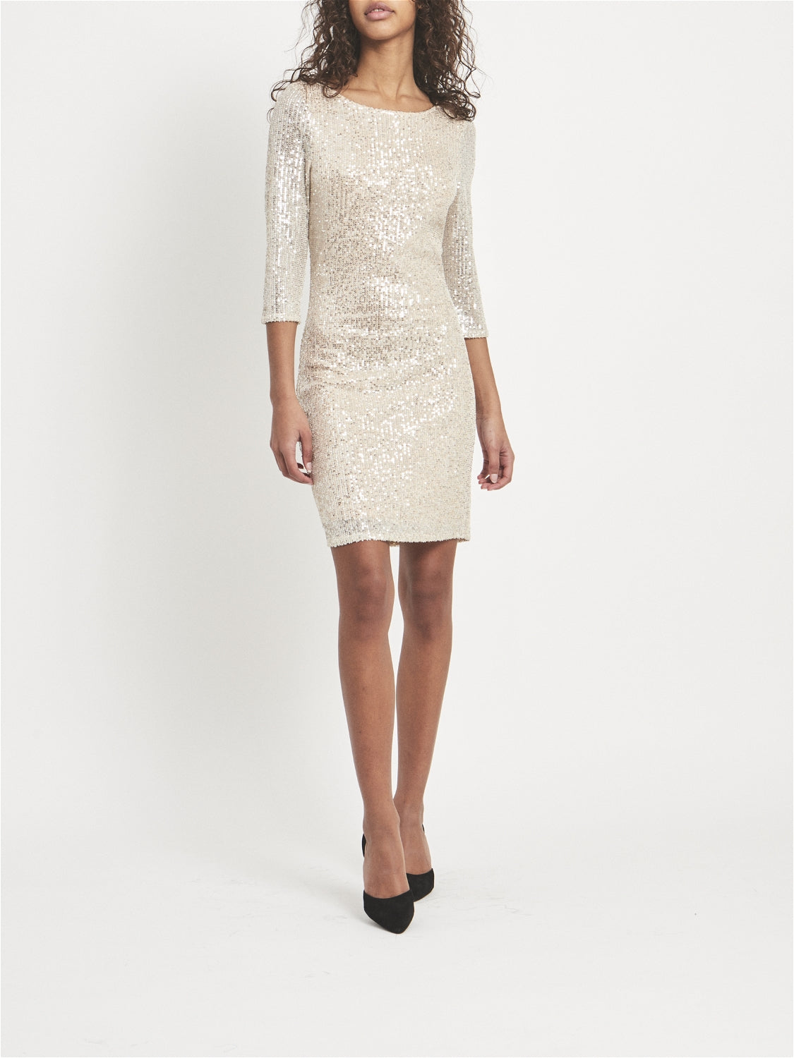 VISPARKLING Dress - Frosted Almond