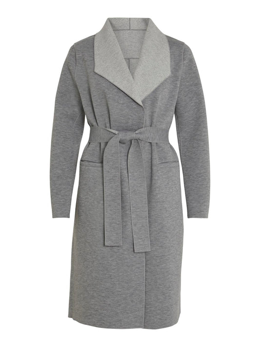 VIJUICE Coat - Light Grey Melange