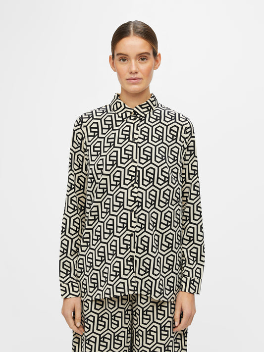 OBJMARTA Shirts - Sandshell