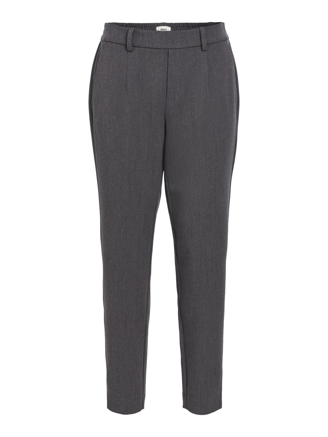 OBJLISA Pants - Medium Grey Melange