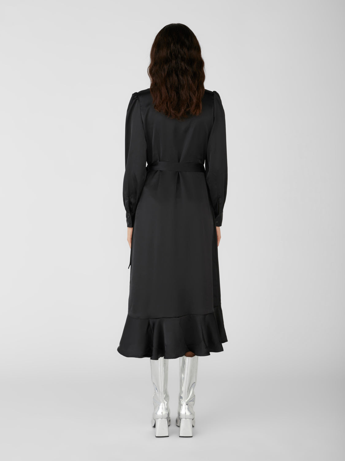 OBJSATEEN Dress - Black