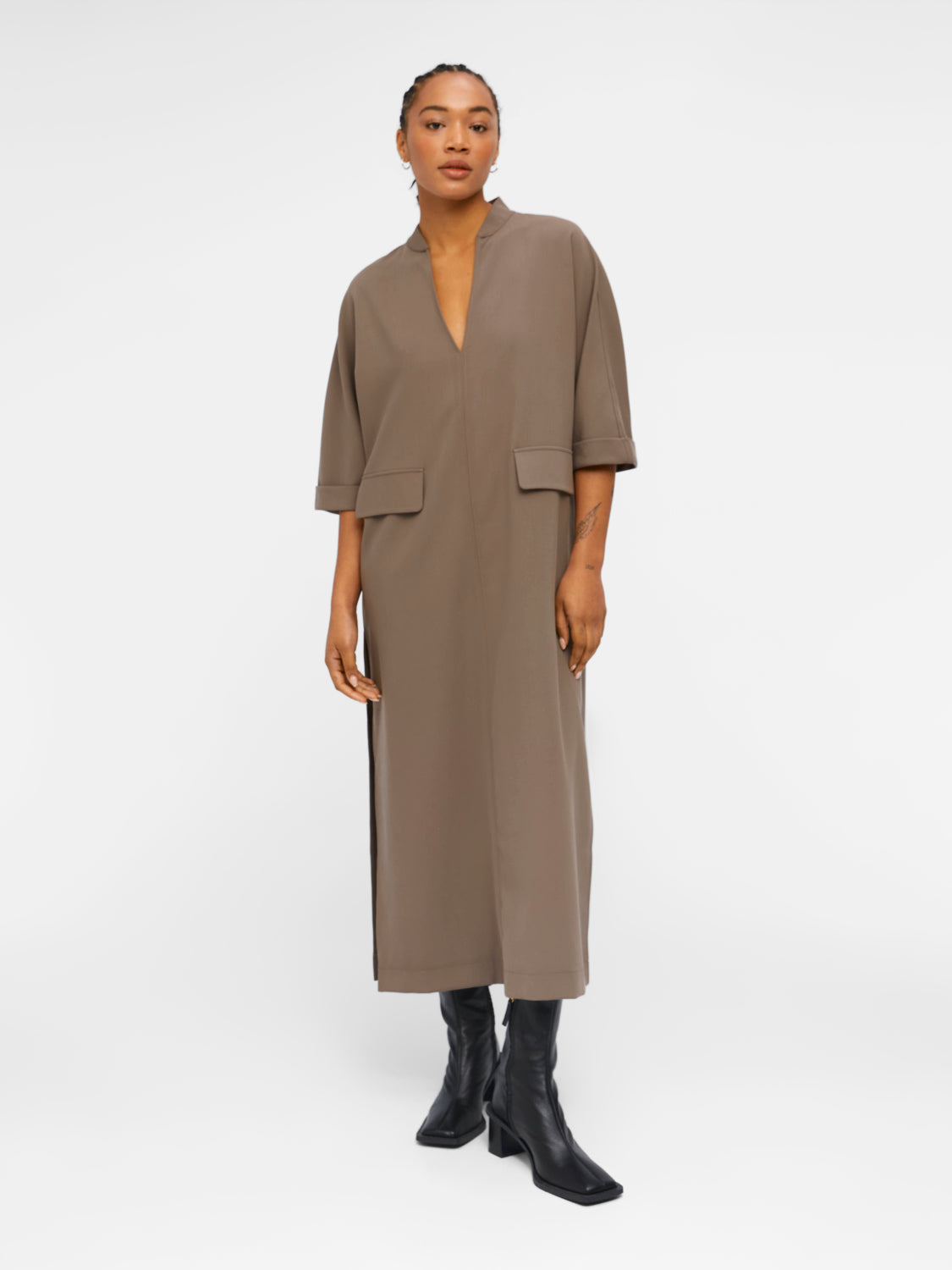 OBJFLO Dress - Fossil