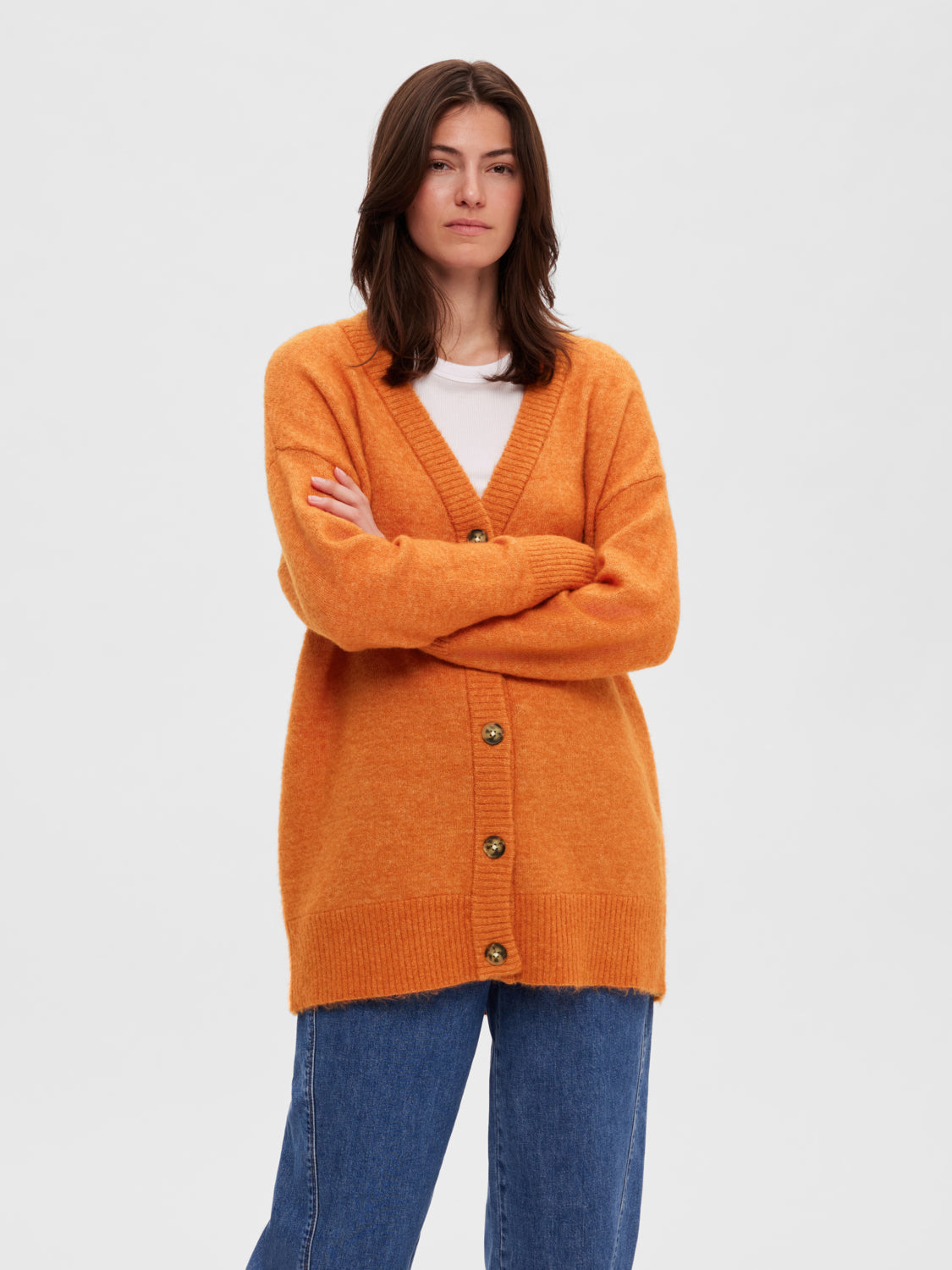SLFMALINE Cardigan - Marmalade