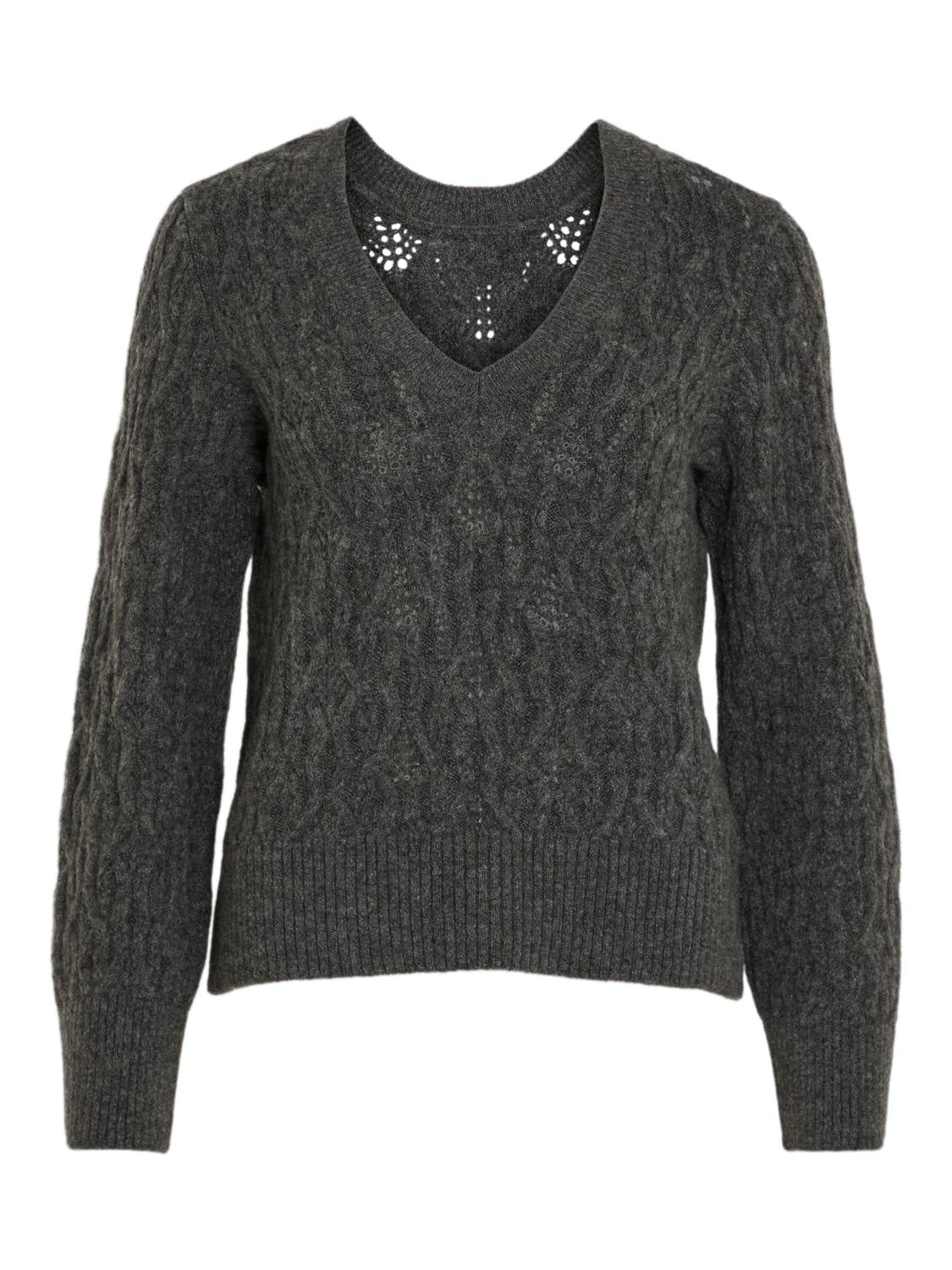 VIOKLEO Pullover - Dark Grey Melange