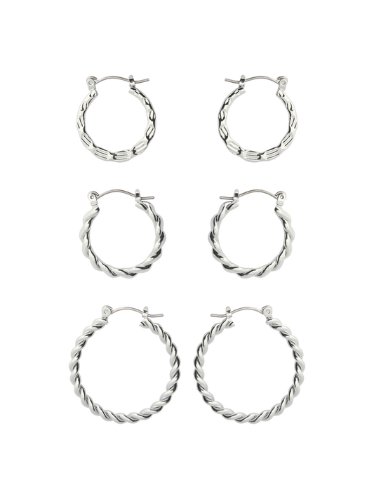 PCANISE Earrings - Silver Colour