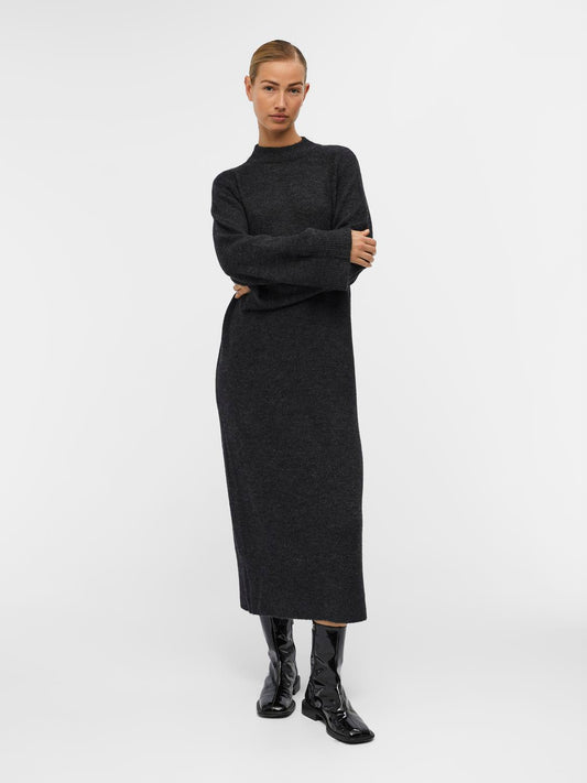 OBJGEROMIA Dress - Dark Grey Melange