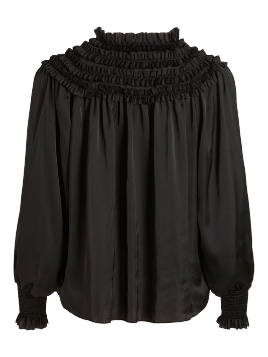 VIORASSE T-Shirts & Tops - Black